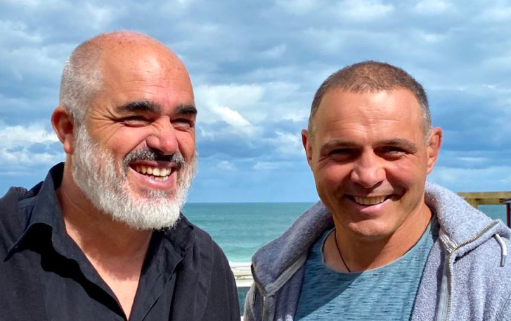 Nicolas Bernet et Raphaël Ibañez aujourd’hui, au bord de l’océan
